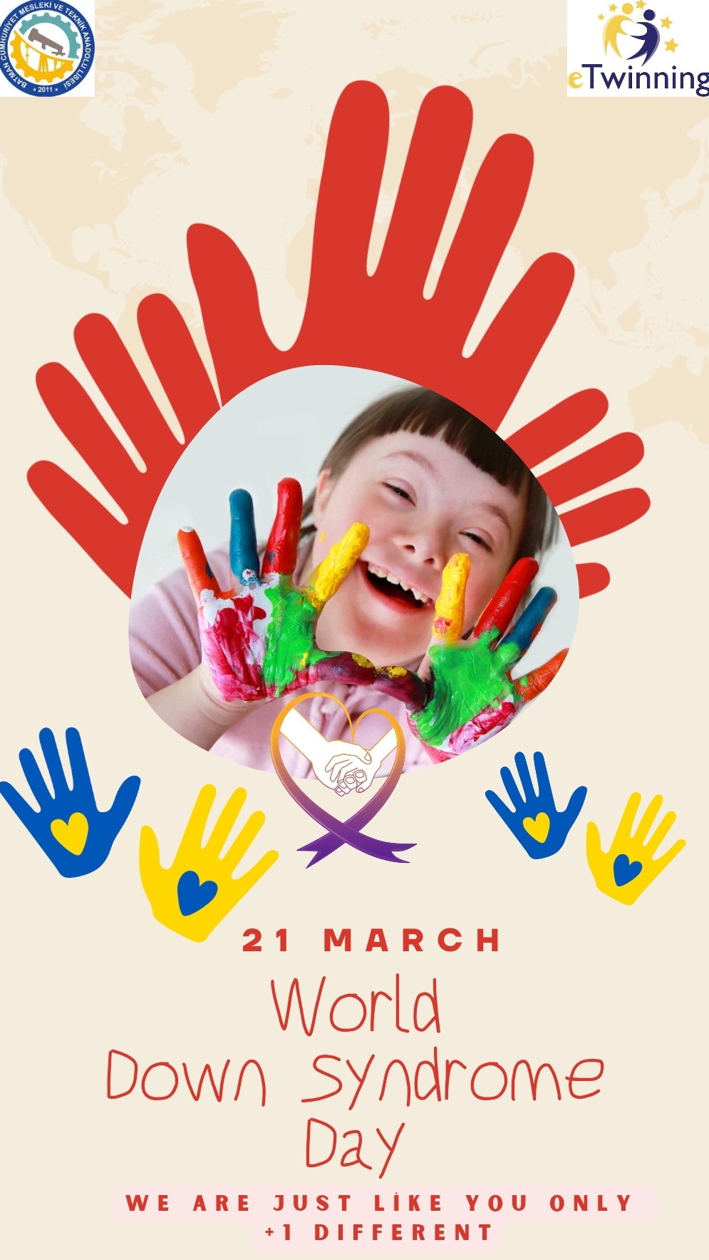 21th March World Down Syndrowne Day