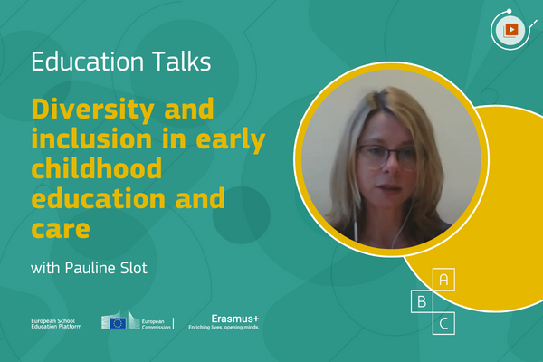 Banner - Education Talks: Diversity and inclusion in early childhood education and care (Pauline Slot)