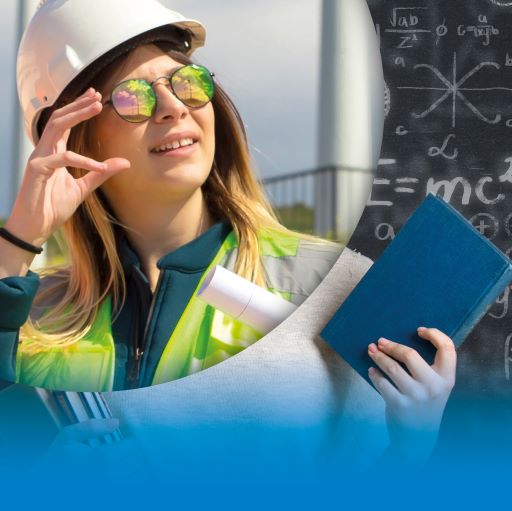 Image of female worker holding book