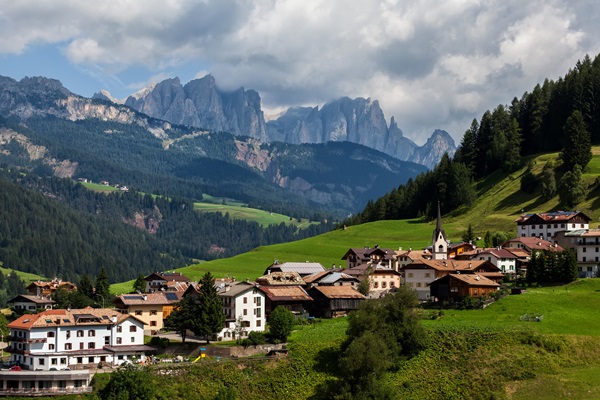 Village in the European Alps