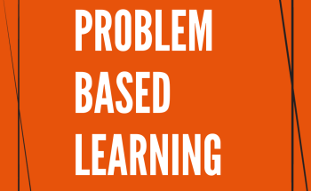 A orange graphic with white text that says problem-based learning