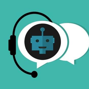 Chatbot in a conversation bubble