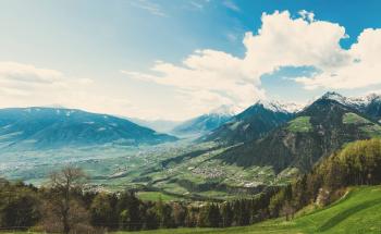 Panorama von Pitztal in Tirol
