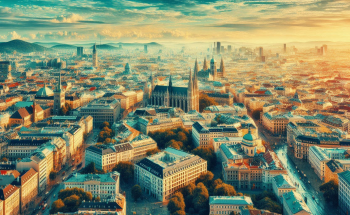 View of an AI generated EU city