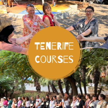 Tenerife Courses logo on top of pictures featuring the course