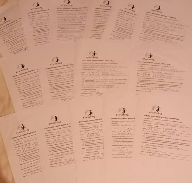 Roditeljske dozvole za sudjelovanje u projektnim aktivnostima