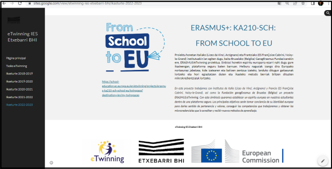 project web insti Etxebarri.