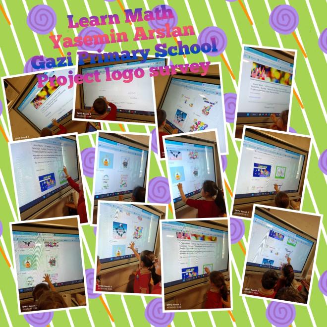 We chose the logo of our project. Our students completed the survey.