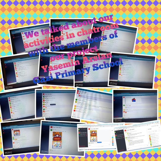 We met with the members of our project in the chat room. We evaluated our project in March.