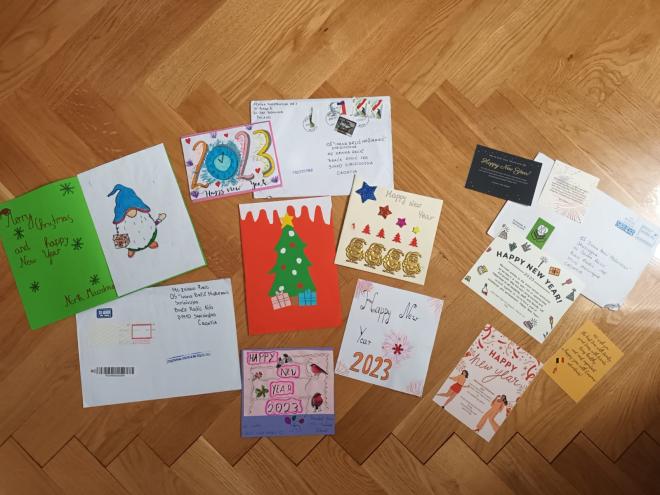 Postcards received