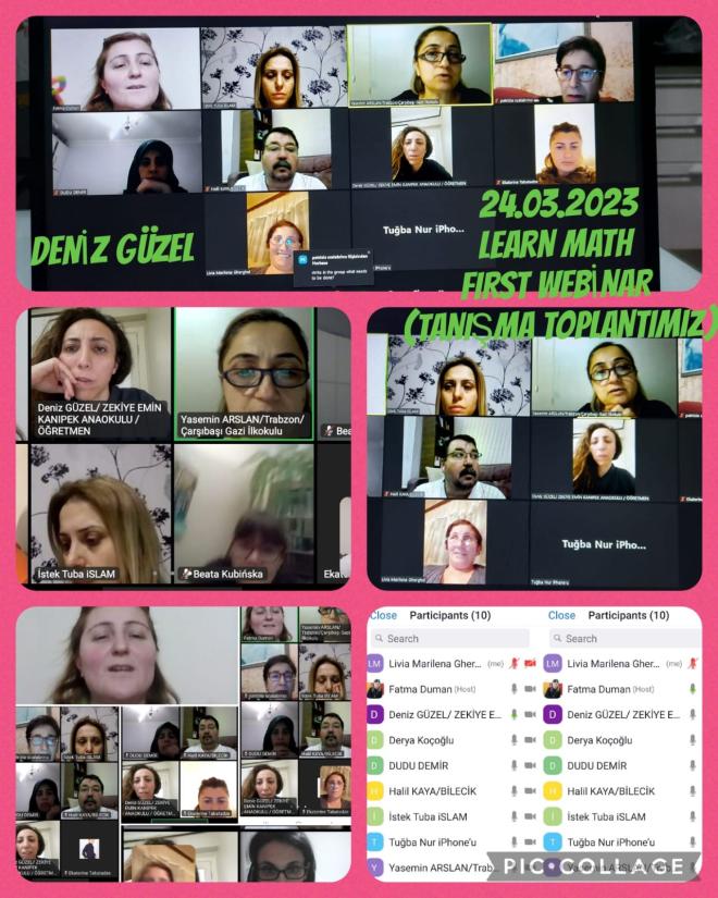 DENİZ GÜZEL/ ZEKİYE EMİN KANIPEK KINDERGARTEN/ FIRST TEACHER WEBİNAR