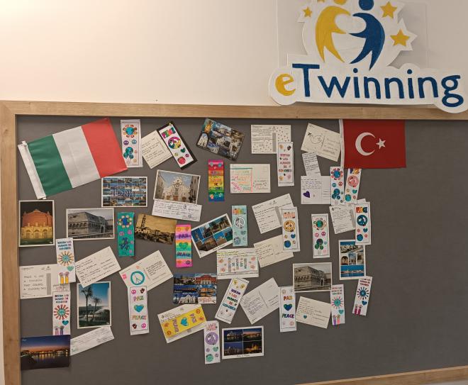 Display of our eTwinning Corner