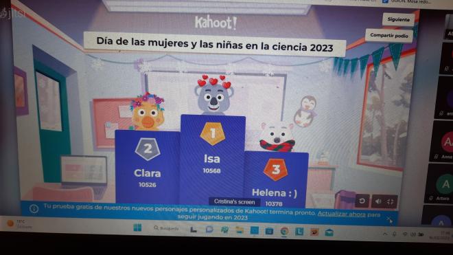 Kahoot Cristina Martín