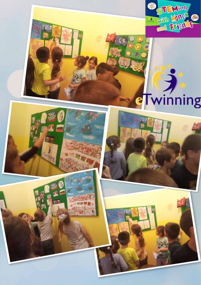 presenting the project to friends from our kindergarten 