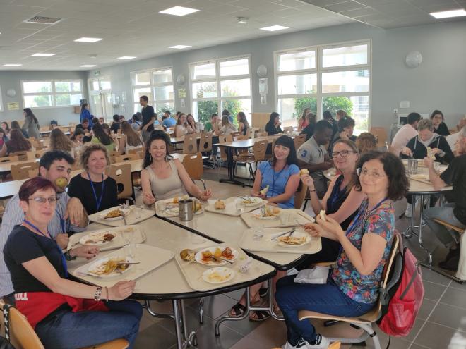 at the canteen