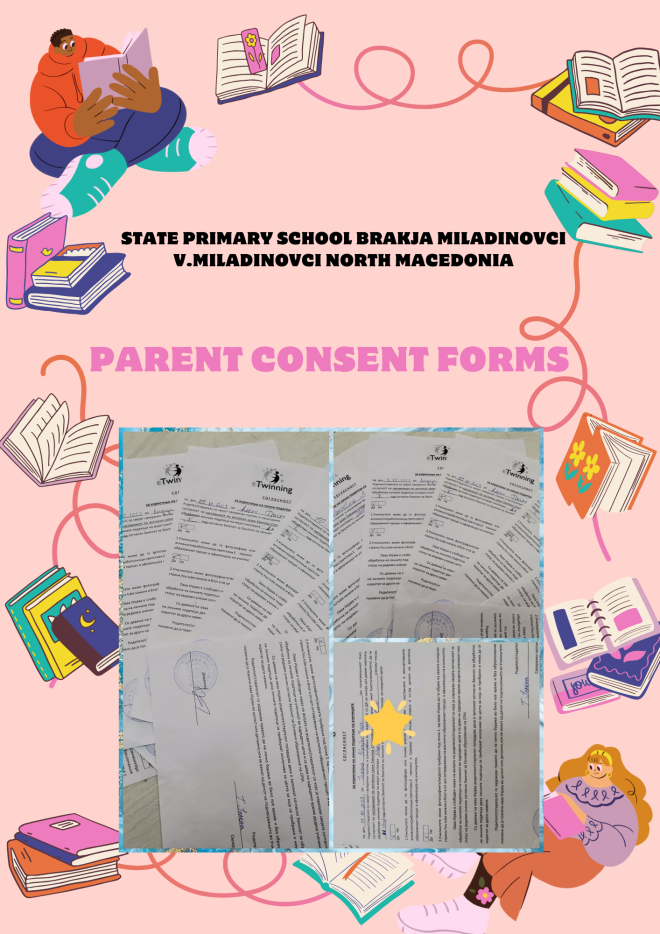 parent consent form from North Macedonia