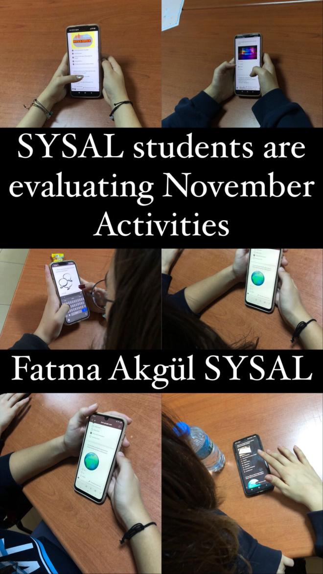 Evidence Photos Of November Activities Survey