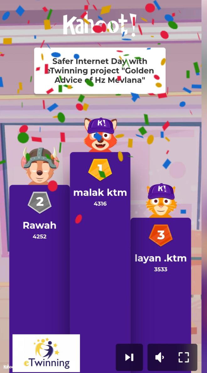 Kahoot game 