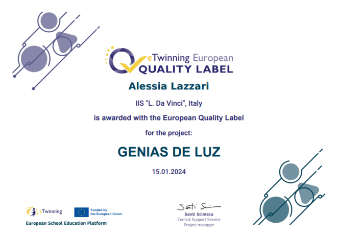 Sello de Calidad Europeo Alessia