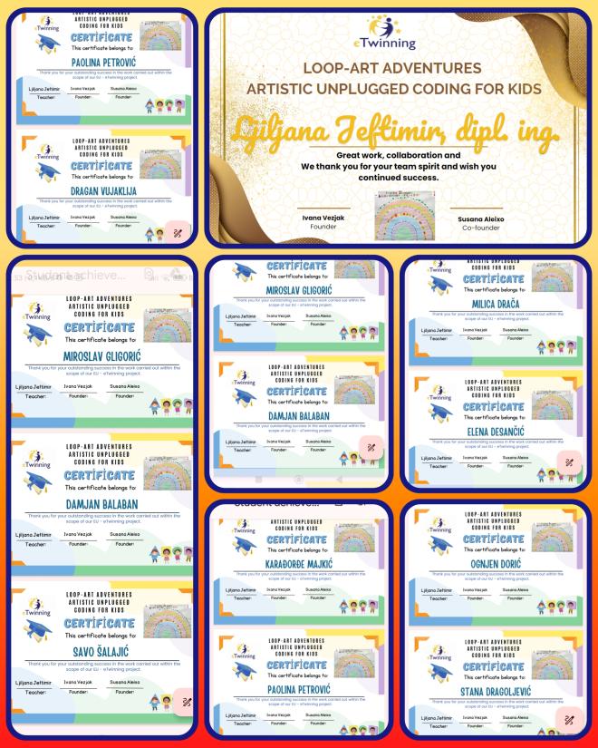 Certificates from Croatia 