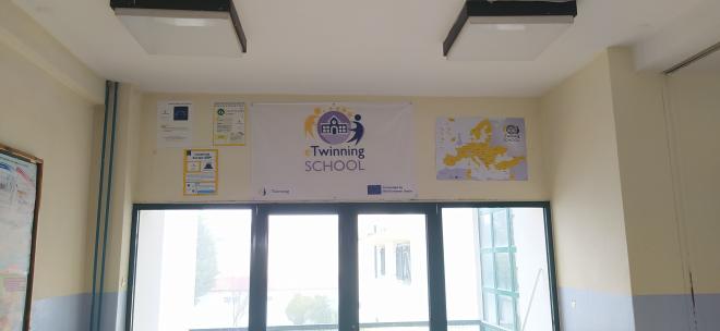Geniko Lykeio Neou Skopou eTwinning wall