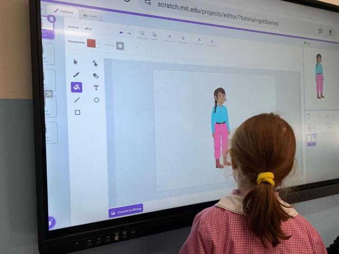 An animation Scratch Activity on folk tales characters 