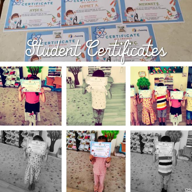 Student certificates