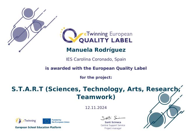 European Quality Label Manuela 