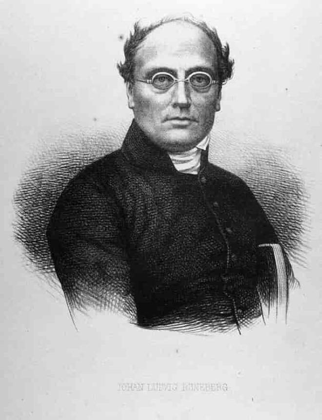 Johan Ludvig Runeberg, the national poet of Finland.