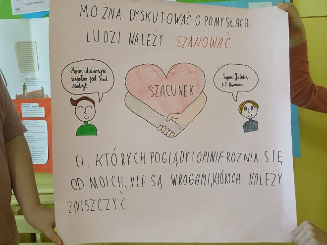 Plakat Publicznej Szkoły Podstawowej im. bł. ks. Ludwika Gietyngiera w Łagiewnikach, Polska