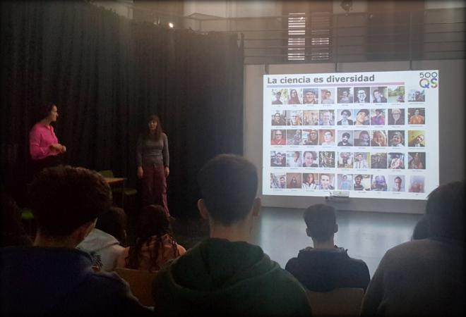 Blanca Ayarzagüena y Élvira Marín: "Ciencia e Igualdad. Diversidad LGTBI. Brecha de género en el entorno académico”