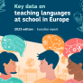 Cover of the report: Key data on teaching languages at school in Europe – 2023 edition 