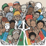 Logo for Peace and Tolerance (People of different nationalities standing together)