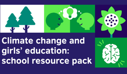 Climate change and girls’ education - logo