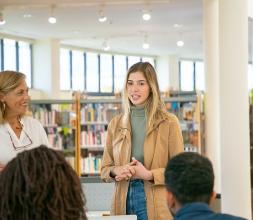 meeting in a library