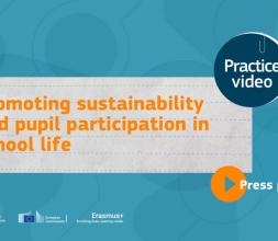 Banner: Promoting sustainability and pupil participation in school life