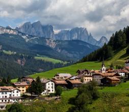 Village in the European Alps