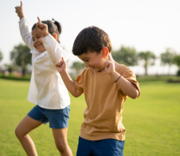 children dancing