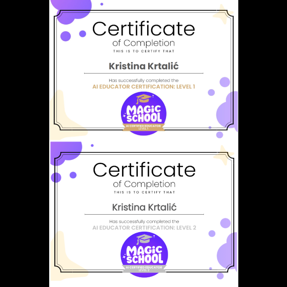 magic school ai certificates