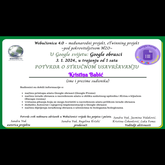 Google Forms - Kristina Babić