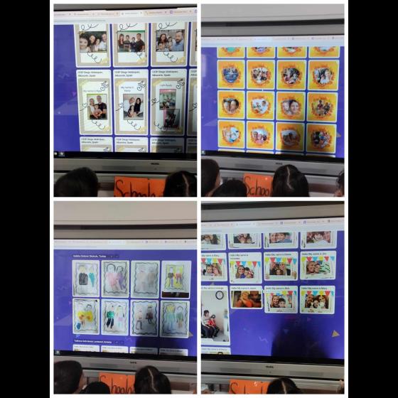 Students watched the partners presentation