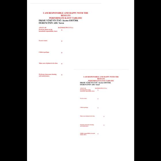Performance record charts