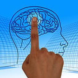 finger taping the brain