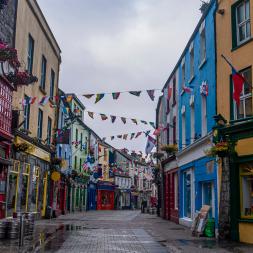 View of a traditional street in Galway