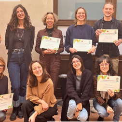Teachers and trainers at the end of the course