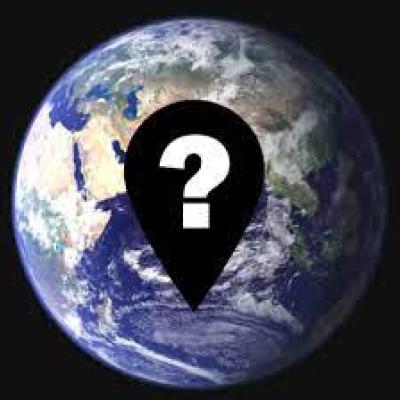 Picture of the earth with a question mark