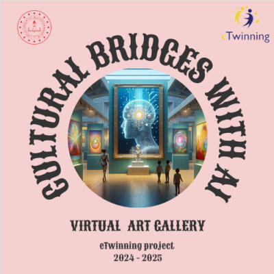 Cultural bridges with ai logo. Created by ai tools