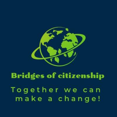 it's a blue and green Logo in which there is the title of the project and a picture of the Earth.