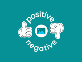 positive-negative logo