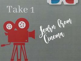 Logotipo do projeto TAKE1 - Learn from Cinema